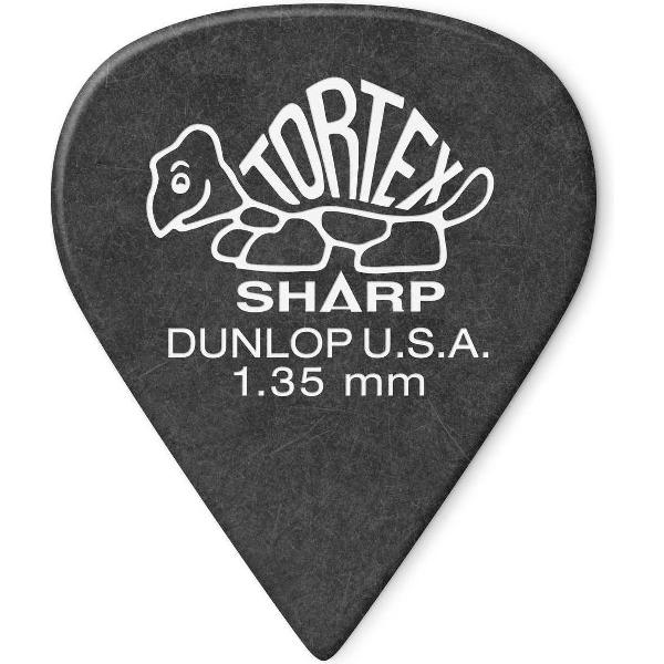 Dunlop Tortex Sharp Pick 1.35 mm 6-pack plectrum
