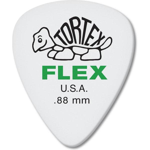 Dunlop Tortex Flex 0.88 mm Pick 6-Pack standaard plectrum