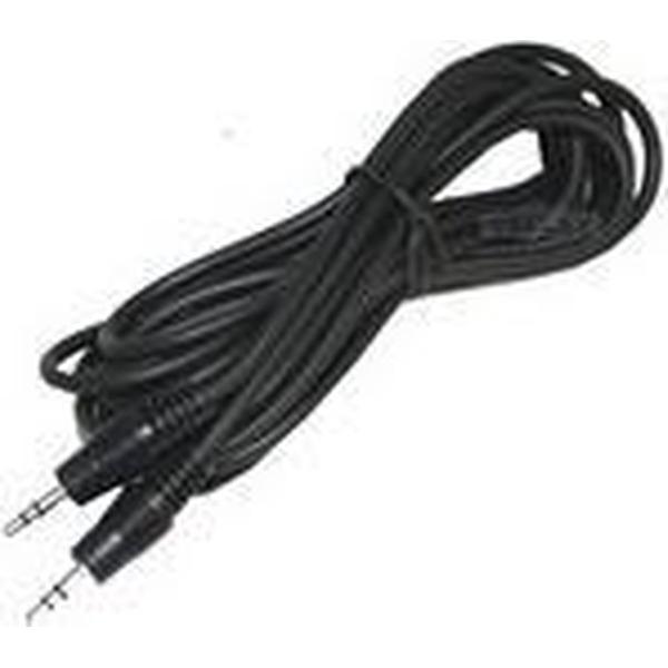 Aux-kabel, 3,5 mm male mini-plug stereo audiokabel, lengte: 1m