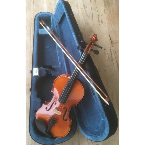 Serafs L34N kinderviool 3/4 uit vuren- en esdoornhout incl case, hars en strijkstok
