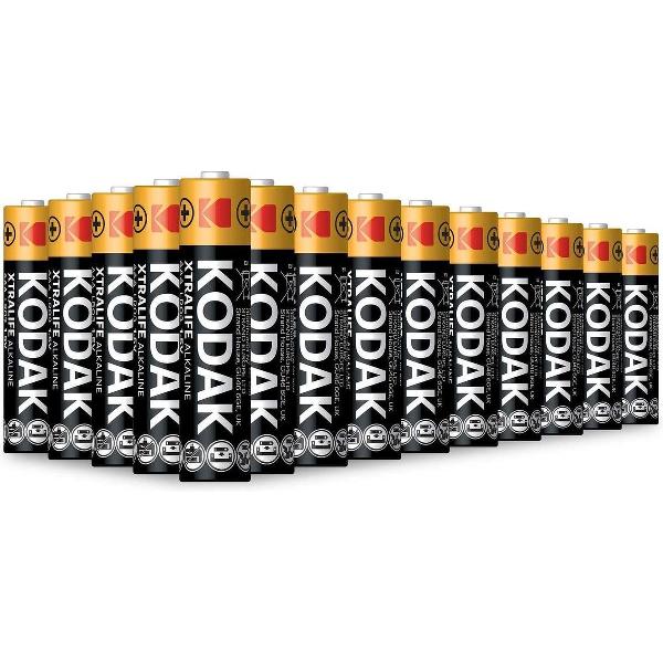 Kodak XTRALIFE LR03 / AAA / R03 / MN 2400 1.5V Alkaline batterij - 300 Stuks (5 Pakken a 60St)