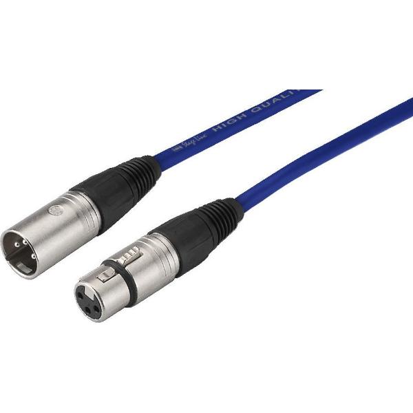 IMG Stageline MECN-100/BL high quality XLR/M - XLR/F Neutrik kabel 1 meter