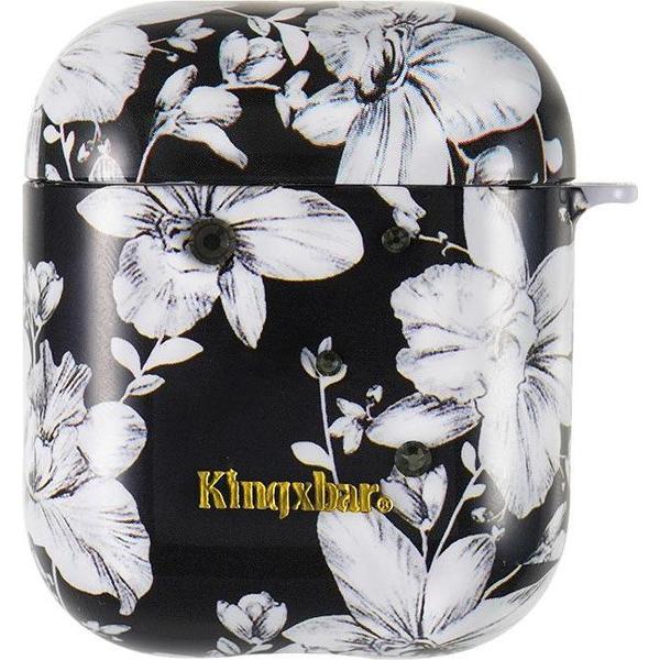 Kingxbar AirPods Case Siliconen beschermend doosje voor AirPods 1/2 - Lelies