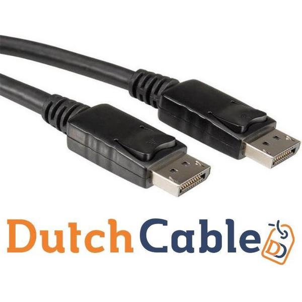 Dutch Cable DisplayPort naar DisplayPort Beeldscherm Kabel - zwart - 2 meter