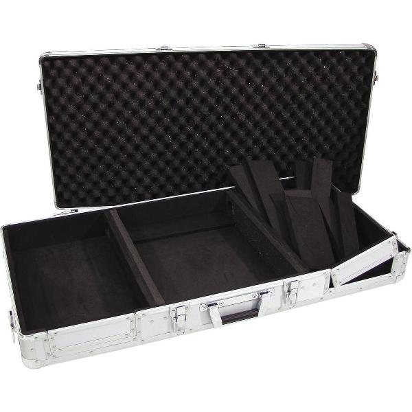 Roadinger flightcase dj DIGI-1 2xCD/1xM-12 sil