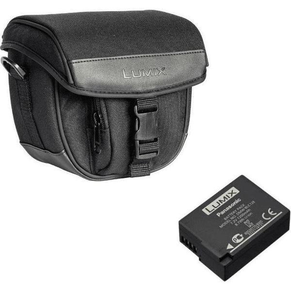 Panasonic DMW-BLC12 accu + DMW-PZS87 Lumix Bridge camera tas