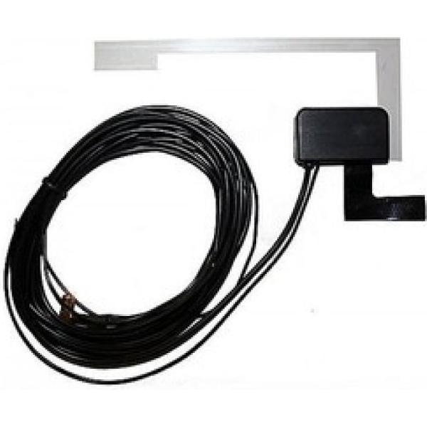 Universele DAB plakantenne 3m kabel. DAB+ SMB F 12volt