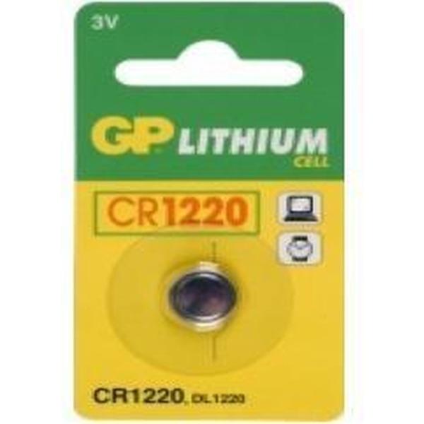 GP Batteries Knoopcel CR1220 lituim 3V