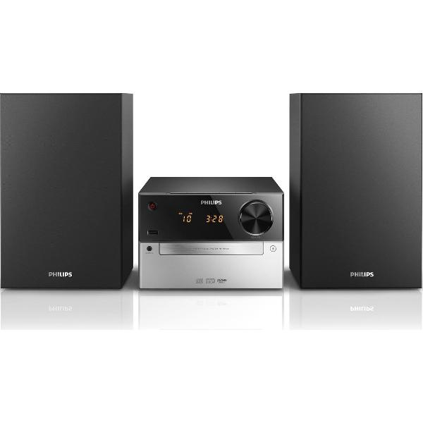 Philips MCM2300 - Microset met Radio/Wekker/CD-speler - Zwart
