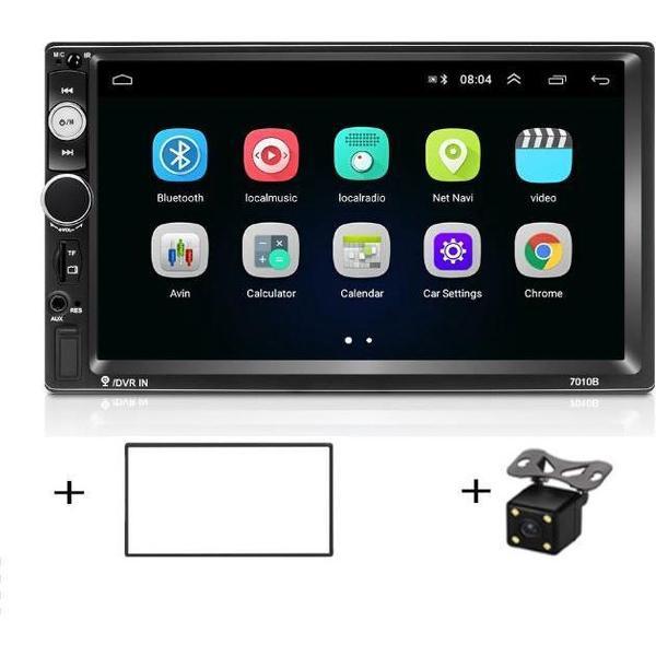 Boscer® Autoradio 2 Din universeel | Android 8.1 | Navigatiesysteem | 2gb Ram | 7' HD scherm | Achteruitrijcamera