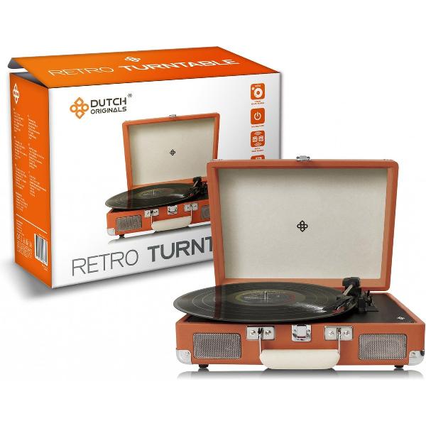 Platenspelers | Bruin | incl. Line in (AUX) | Ingebouwde stereoluidsprekers |3 snelheden |