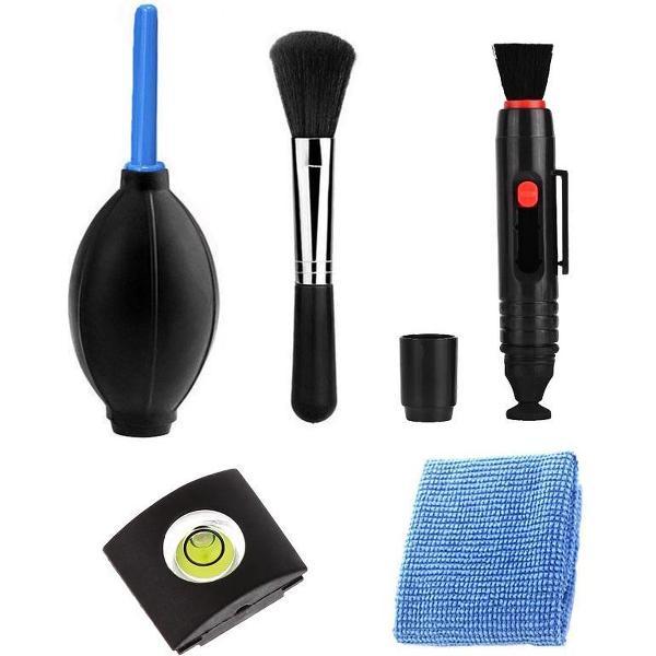 Compacte 6 in 1 Camera Cleaning Kit - Mini Lens Cleaning Set - Schoonmaakpakket - Blaasbalg - Lenspen - DSLR - Lens Reinigen - Camera - Sony - Canon - Nikon