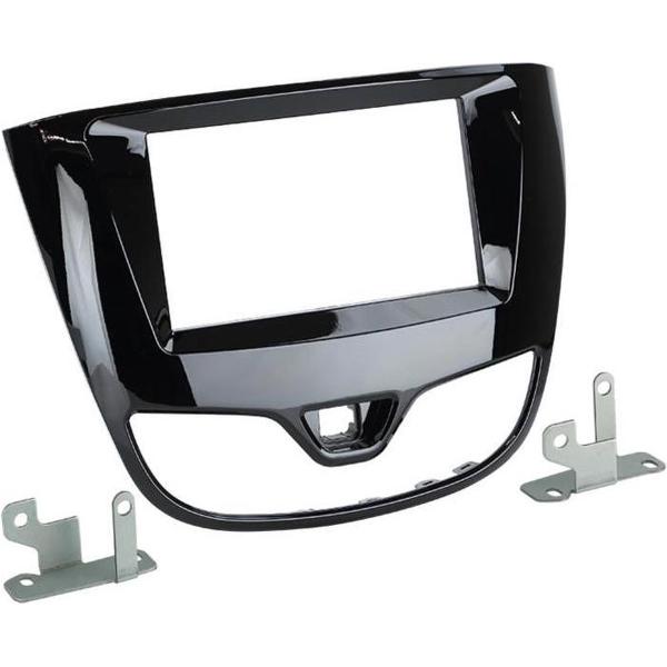 2-DIN Paneel Opel Karl 2016-> Kleur; Piano zwart