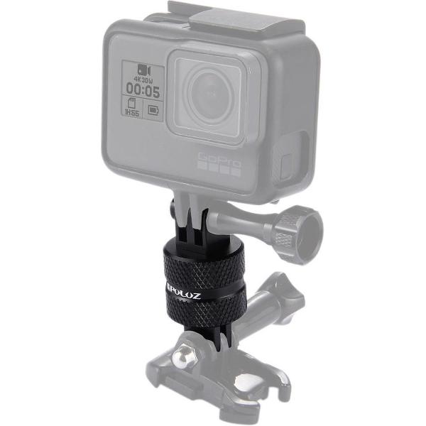 PULUZ 360 graden rotatie CNC draaibare zwenkbare verlengarm Statiefbevestiging voor GoPro HERO8 Zwart / Max / HERO7, DJI OSMO Action, Xiaoyi en andere actiecamera's