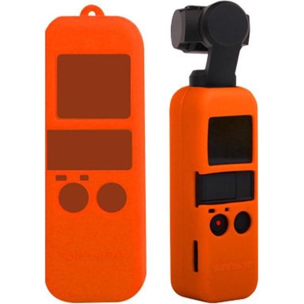Antislip stofdichte hoes Siliconen hoes voor DJI OSMO Pocket (oranje)