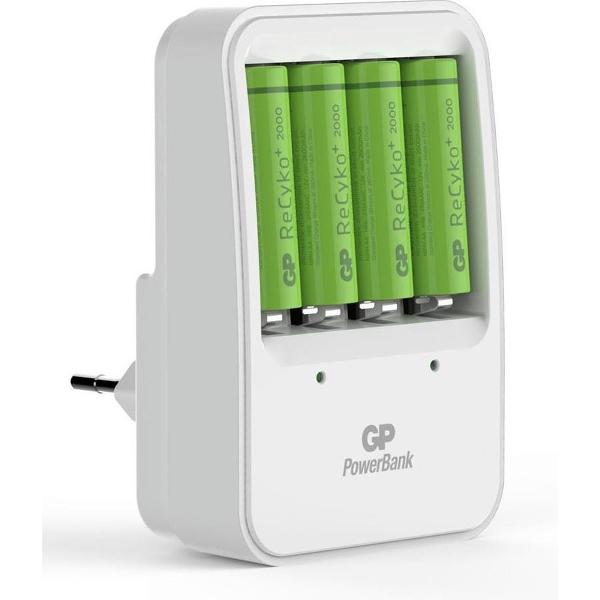 GP Batterijlader + AA A4 2000mAh