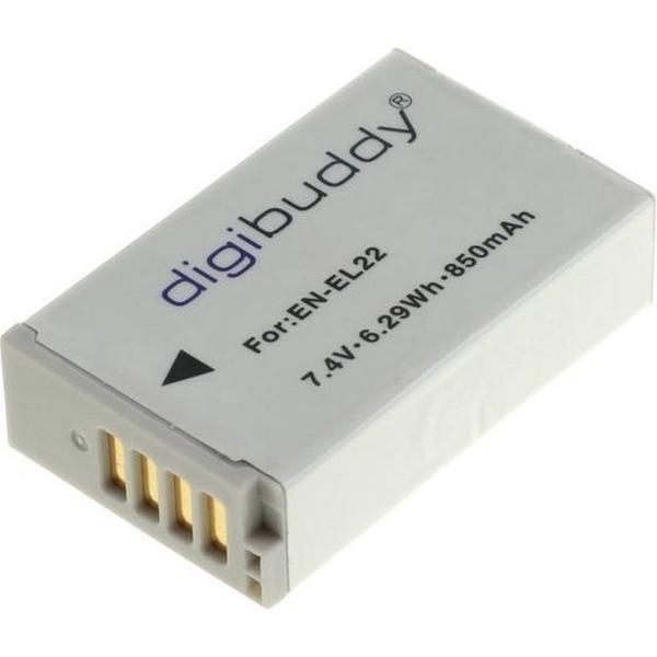 digibuddy A Merk Accu Batterij Nikon EN-EL22 - 850mAh