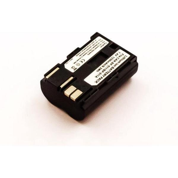 Battery similar CANON BP-511, Li-ion, 7,4V, 1250mAh, 9,3Wh, grey
