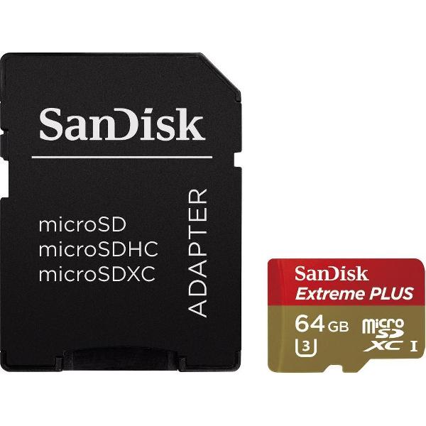 Sandisk Micro SD Extreme Plus 64Gb 95Mb/S Class 10