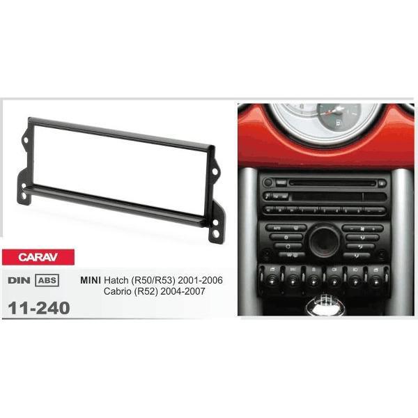 1-DIN MINI Hatch (R50/R53) 2001-2006; Cabrio (R52) 2004-2007 inbouwpaneel Audiovolt 11-240