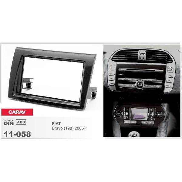 2-DIN FIAT Bravo (198) 2006+ afdeklijst / installatiekit Audiovolt 11-058