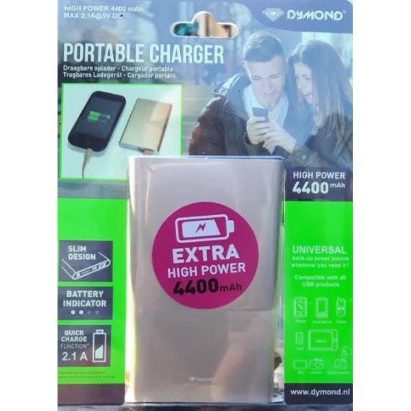Universele en stijlvolle draagbare oplader 4400 mAh - DD-1208