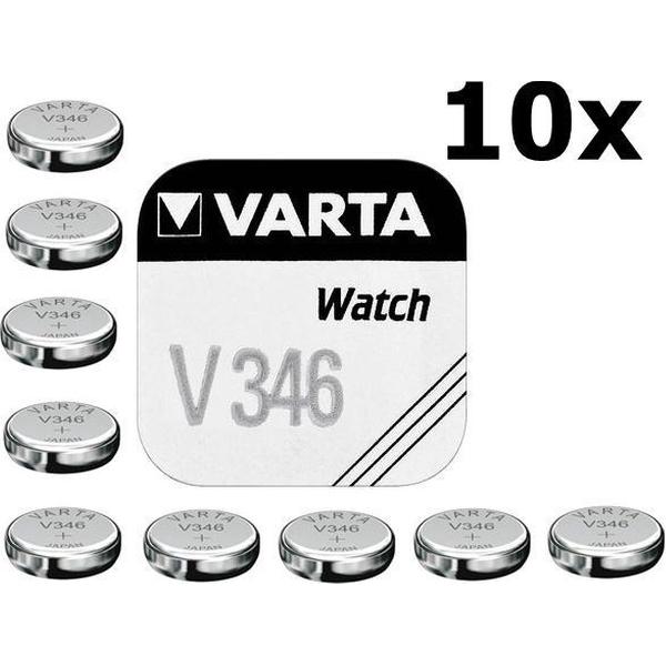 10 Stuks - Varta V346 10mAh 1.55V knoopcel batterij