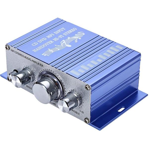 RCA Tulp 2-kanaals hifi-stereoversterker audio versterker - Lichtblauw-Zilver