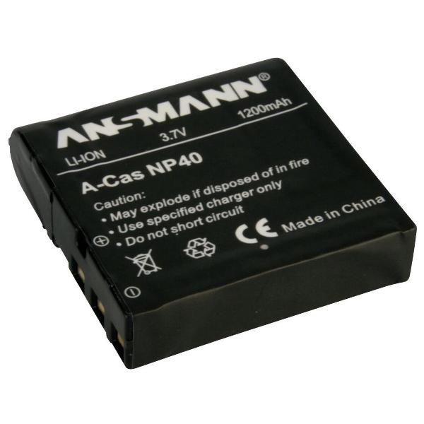 Ansmann A-Cas NP-40 Lithium-Ion (Li-Ion) 1200mAh 3.7V oplaadbare batterij/accu