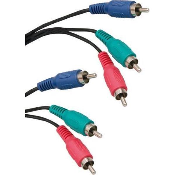ICIDU Component Video Cable, 2m 2m 3 x RCA 3 x RCA Zwart component videokabel (YPbPr)