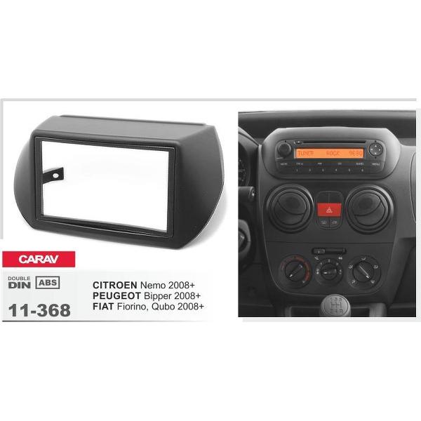 2-DIN PEUGEOT Bipper 2008+ / FIAT Fiorino, Qubo 2008+ / CITROEN Nemo 2008+ afdeklijst / installatiekit Audiovolt 11-368