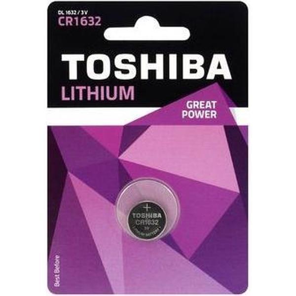 1 Stuks Toshiba CR1632 125mAh 3V Lithium Knoopcel Batterij