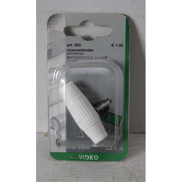 Deltac 250 - Coaxverbinder schroefbaar