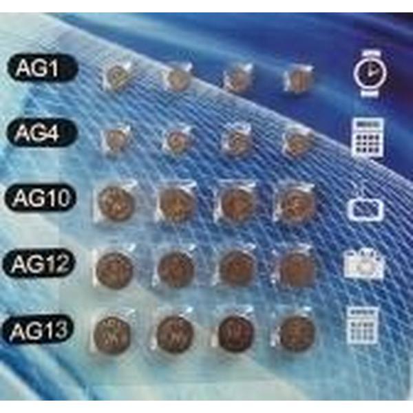 Knoopcel set 20 delig - AG1 - AG4 - AG10 - AG12 - AG13- van elk type 4 stuks