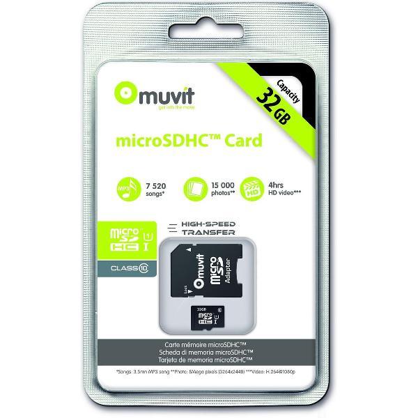 muvit Micro SD Card 32GB Class 10 (with Adapter)