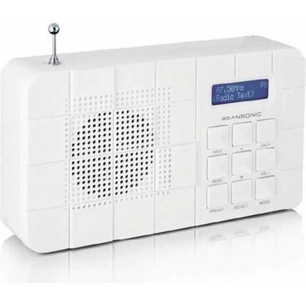 Scansonic DA18 Draagbaar Analoog & digitaal Wit radio