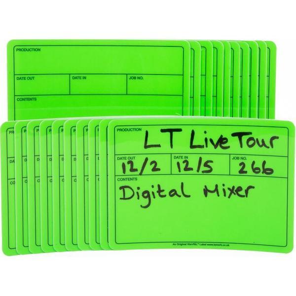 Visi-PAL™ Tour Label 178mm x 127mm Fluor Groen