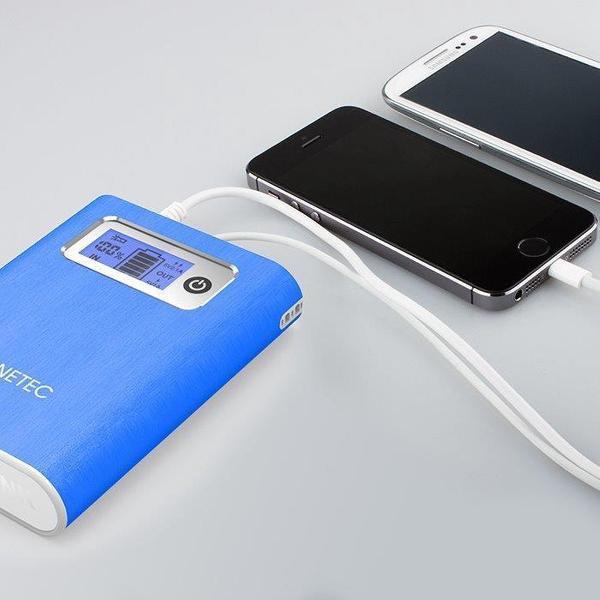 13.000mAh Power Bank Ninetec Dual USB Laadt 2 toestellen tegelijk