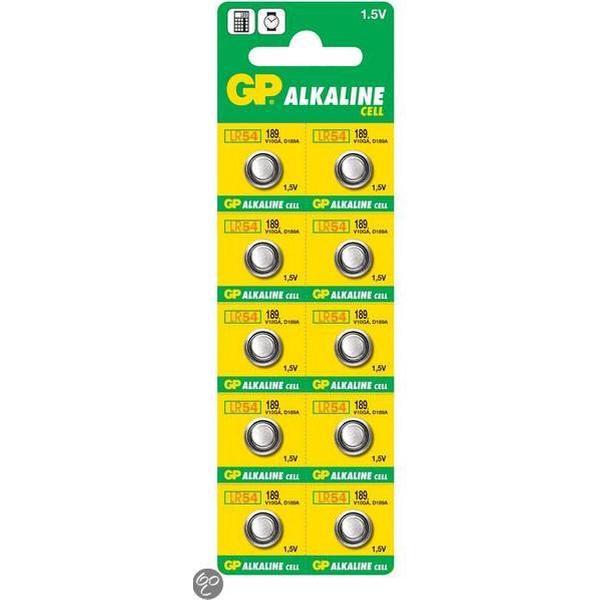 GP ALKALINE CELL BATTERY LR54 1.5 V