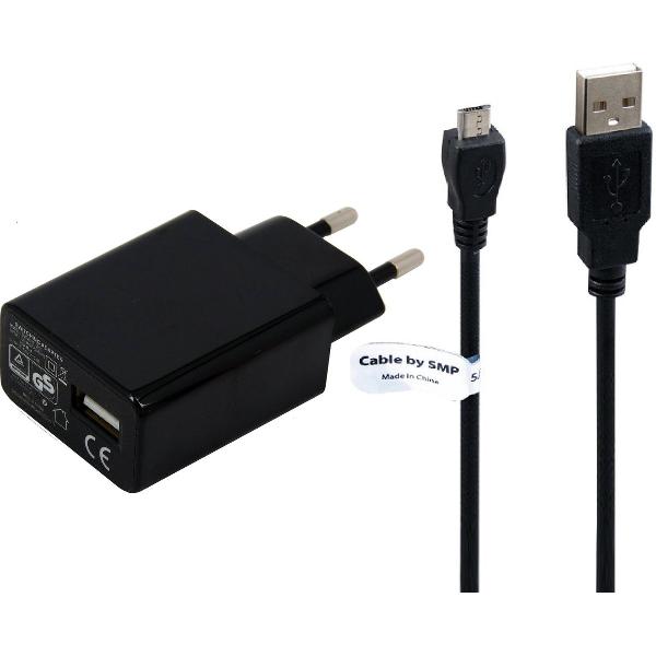 TUV gekeurde 2A oplader. 3,2 m Micro-USB kabel, geschikt voor Sony Xperia Tab.
