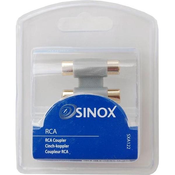 Sinox 2x RCA - 2x RCA F/F Grijs