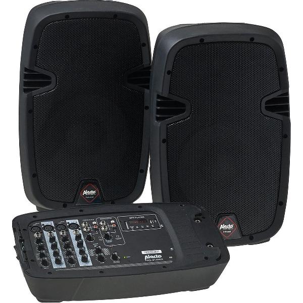 Alecto PAS-210 MIXER en speakerset - Ideaal voor de DJ die veel onderweg is - Zwart