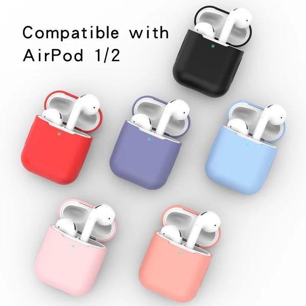 Airpods Silicone Case Cover Hoesje geschikt voor Apple Airpods 1/2
