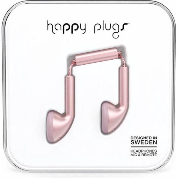 Happy Plugs Earbud - In-ear oordopjes - Rozegoud