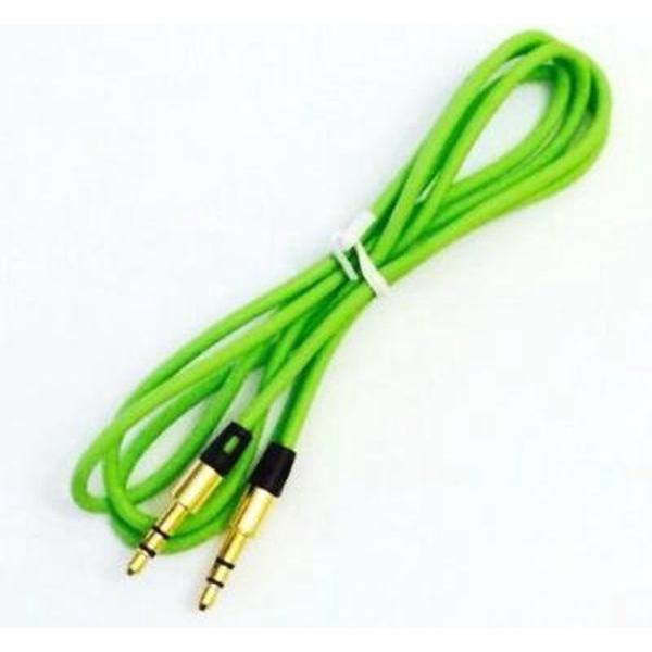 Color Aux Audio Kabel 1 Meter groen