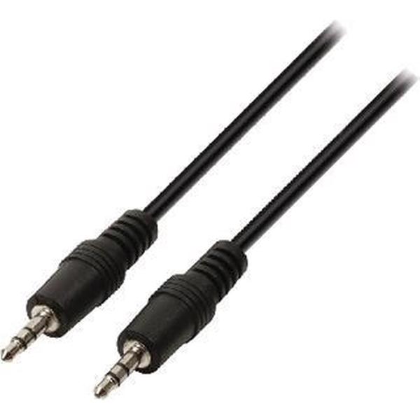 Audio Kabel 3.5mm Jack Aux Kabel Stereo 0,5 meter zwart.