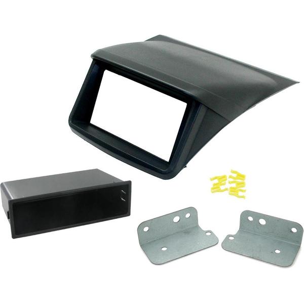 2-DIN Frame Mitsubishi L200 2006-2015 Zwart