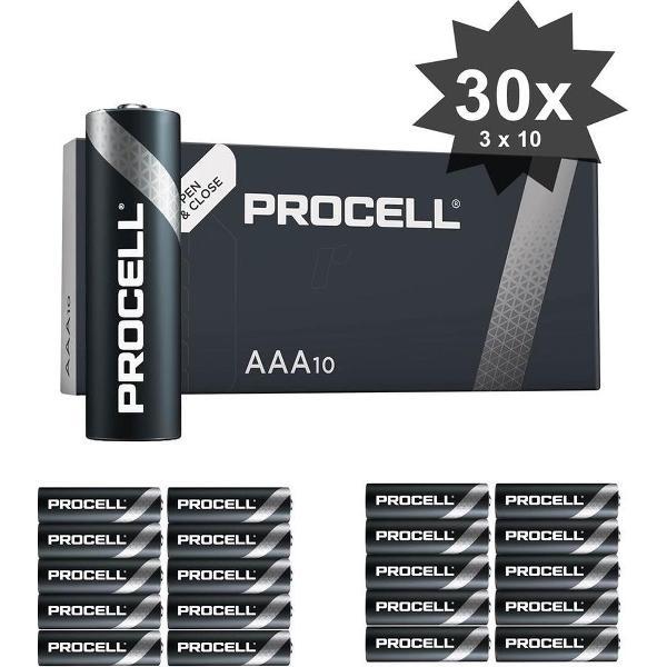 PROCELL AAA LR03 alkaline batterijen - 30 Stuks (3 Pakjes a 10st) -