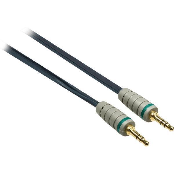 Bandridge 3,5mm Jack stereo audio kabel - zwart - 0,50 meter