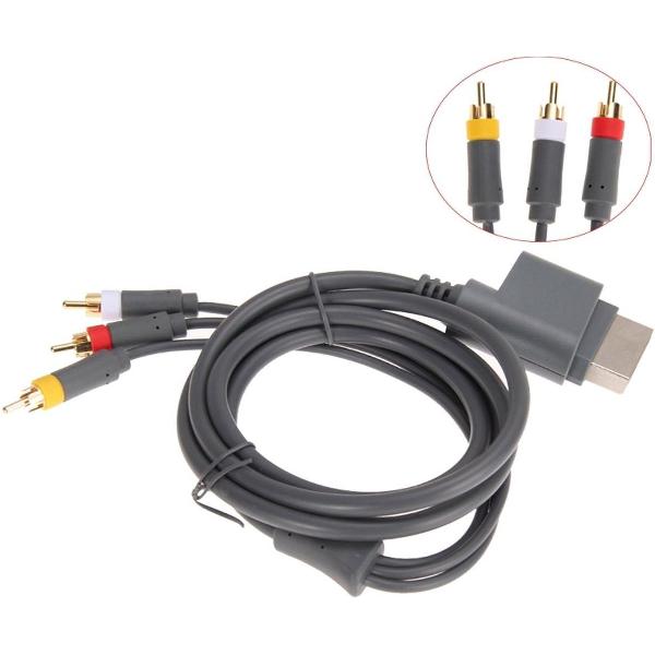 Tulp Composiet Kabel Voor De Xbox 360 - 3x RCA AV (Audio & Video) Kabel - 1,8 M